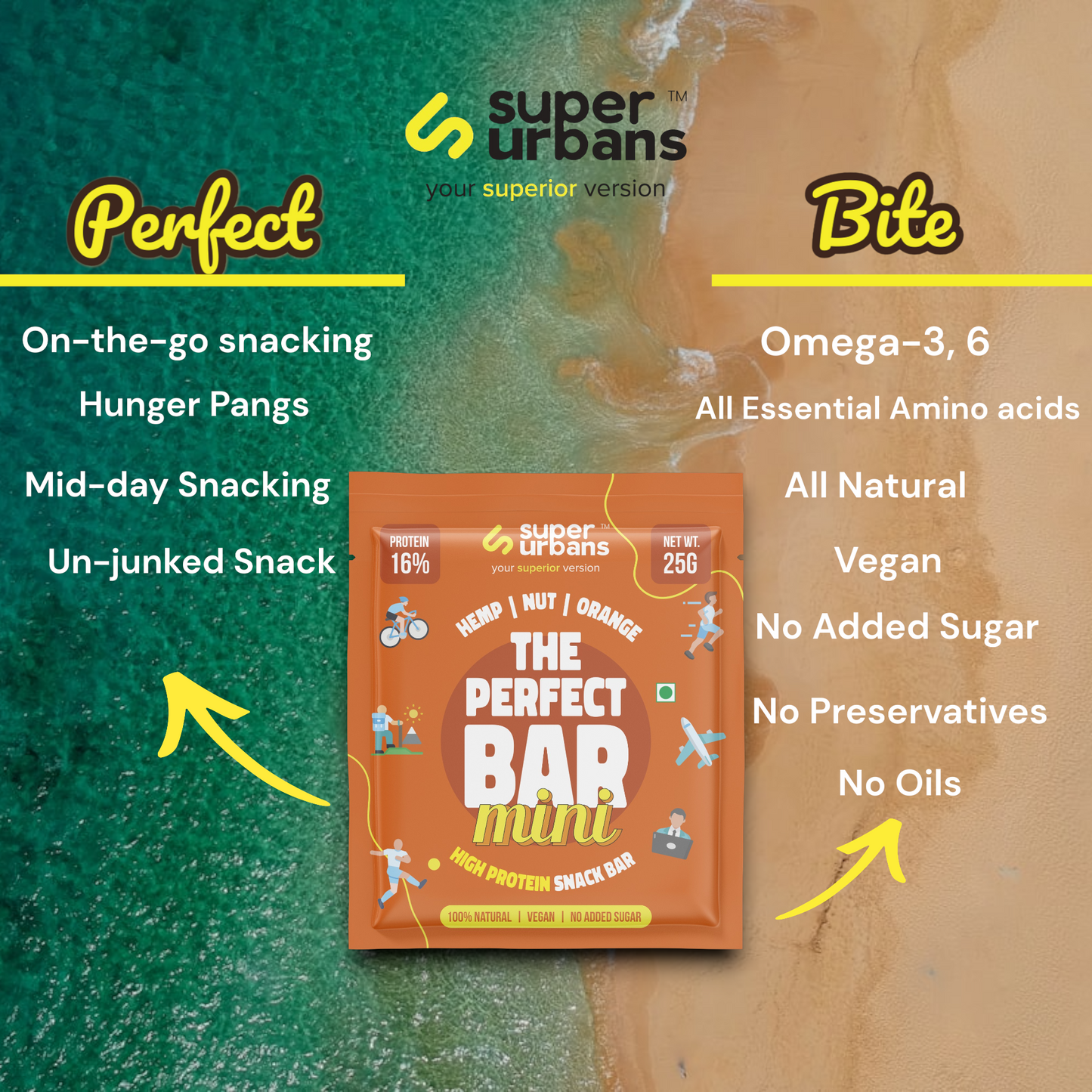 Shop Online Vegan Protein Bars- Orange Flavour, Pack of 12